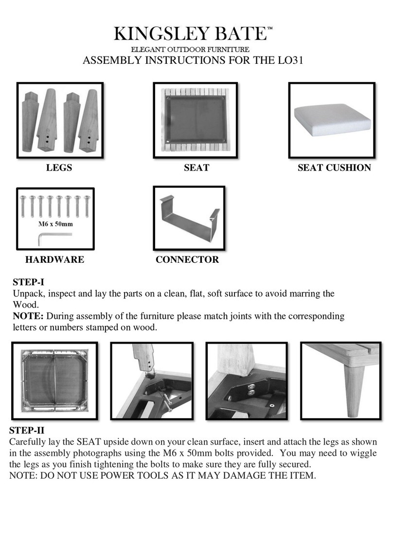 kingsley-bate LO31 Assembly instructions