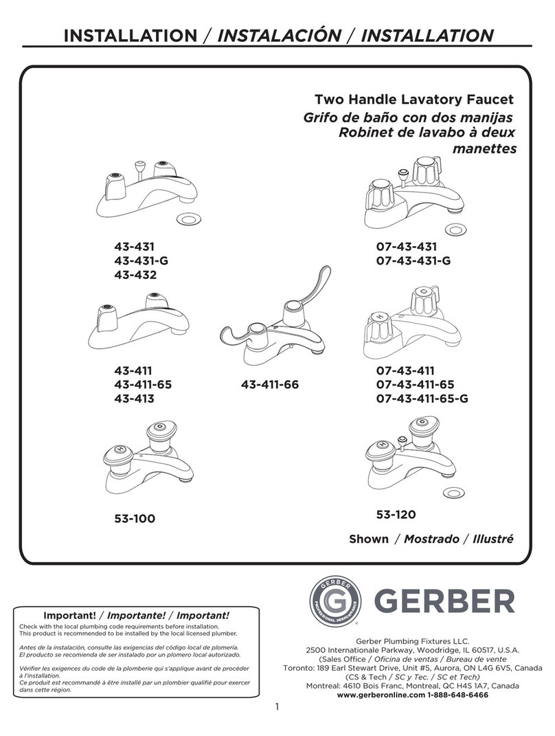 Gerber 43-431 User manual Gerber 43-431 User manual