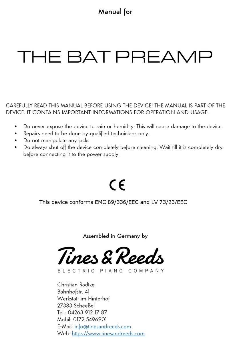 Tines & Reeds THE BAT manual