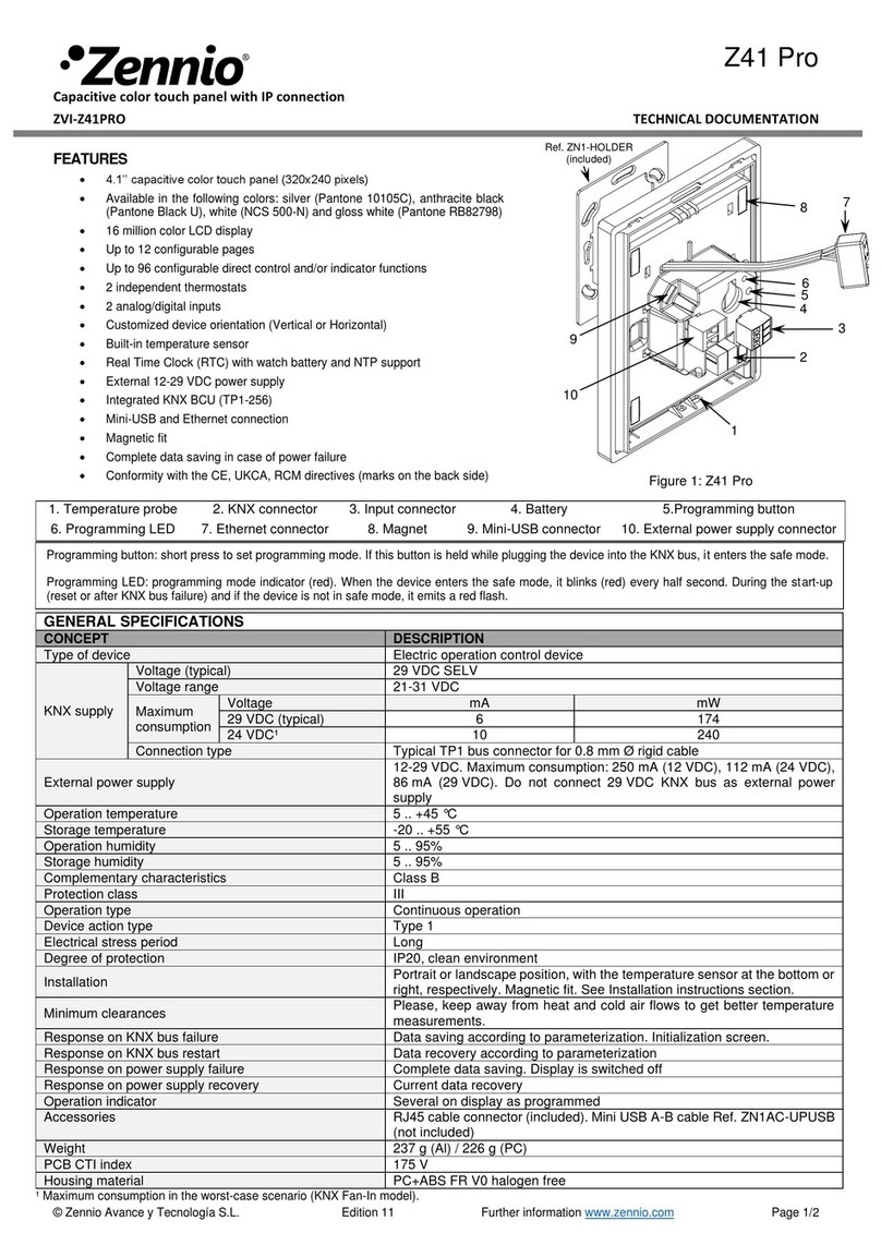 Zennio Z41 Pro Technical documentation