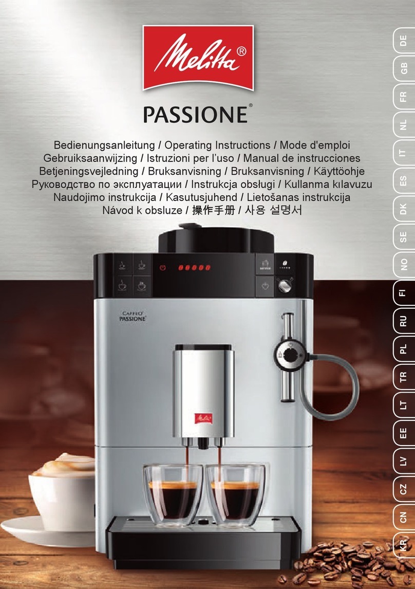 Melitta Passione F540-100 User manual