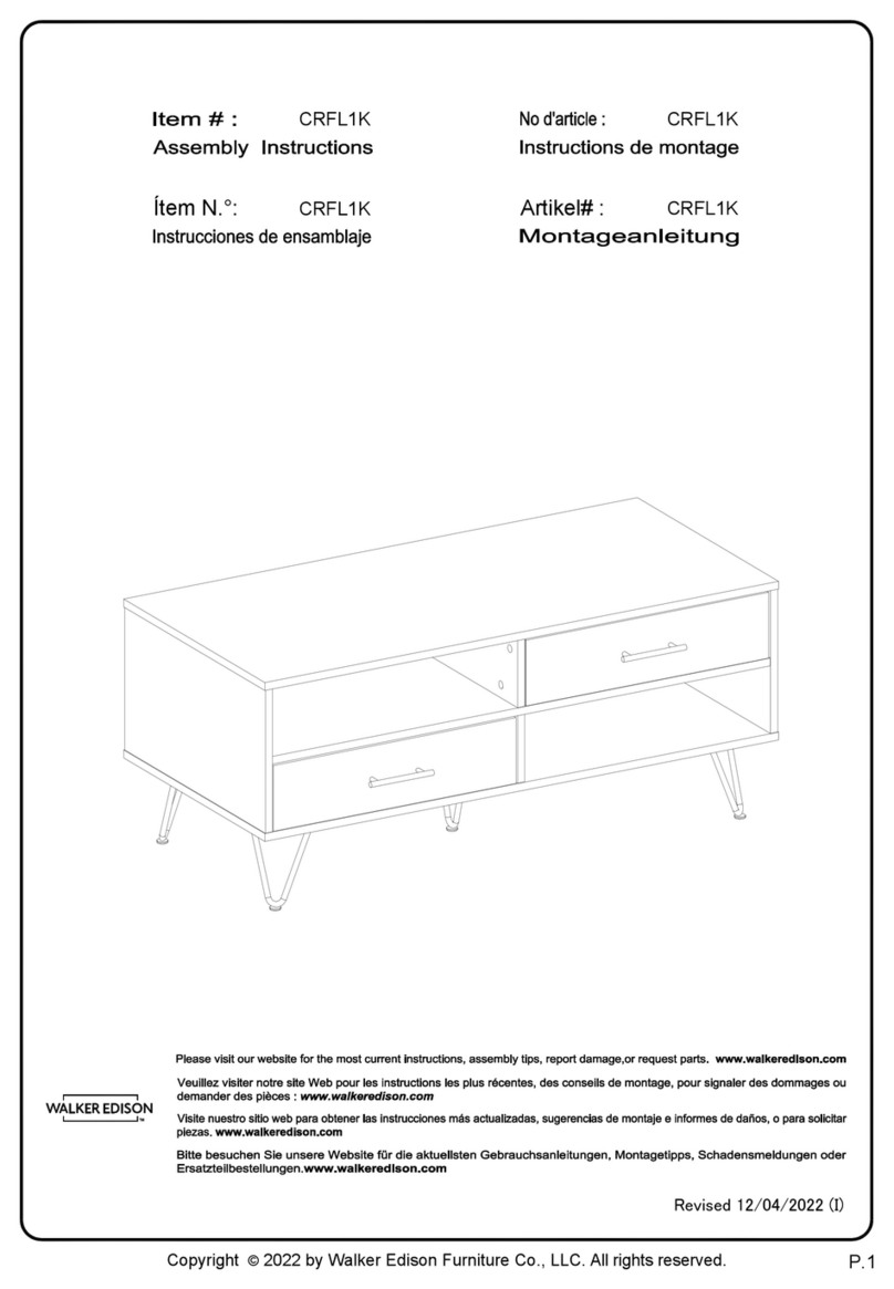 Walker Edison CRFL1K User manual