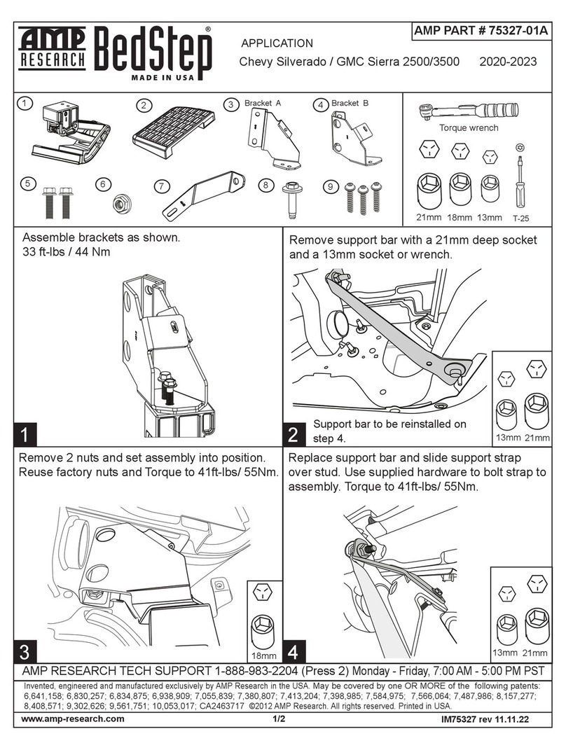 AMP Research BedStep 75327-01A manual
