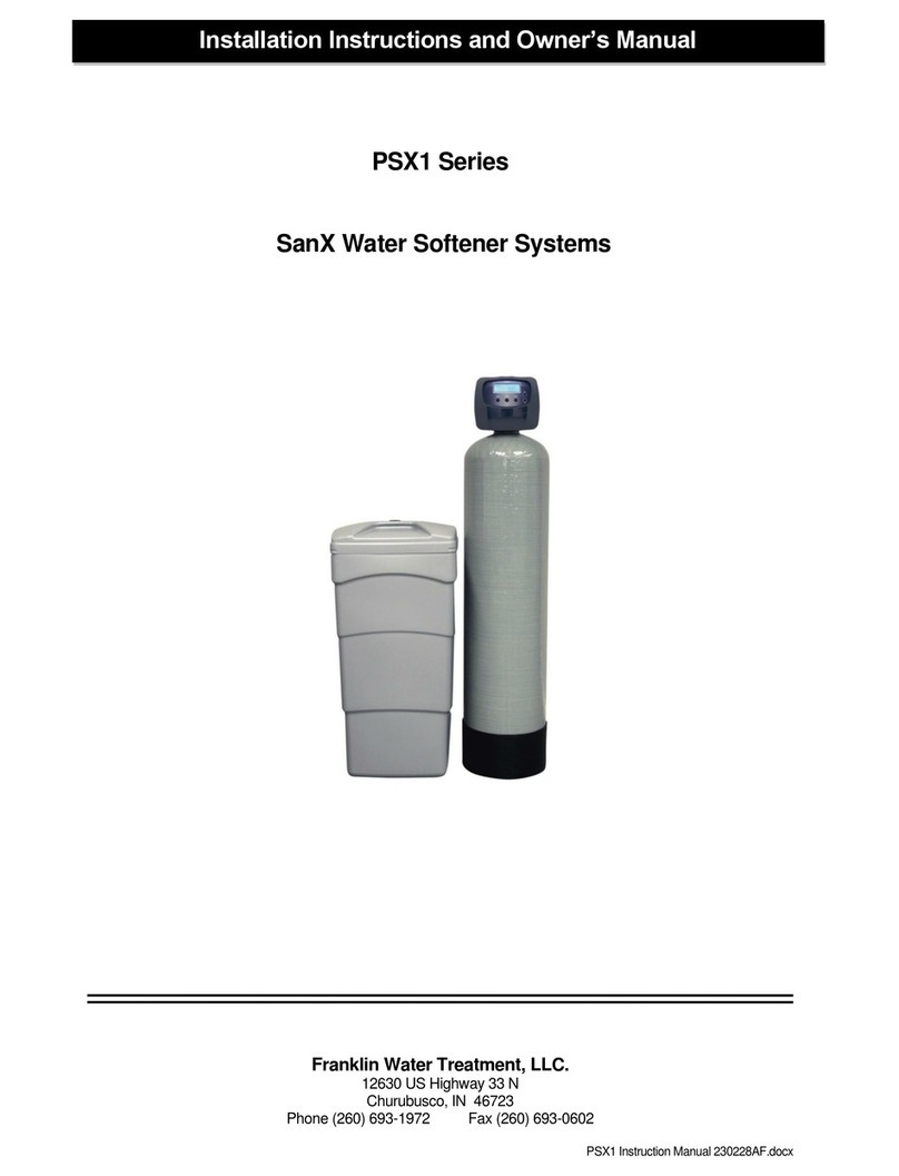 Franklin PSX1 Series Installation instructions and owner's manual
