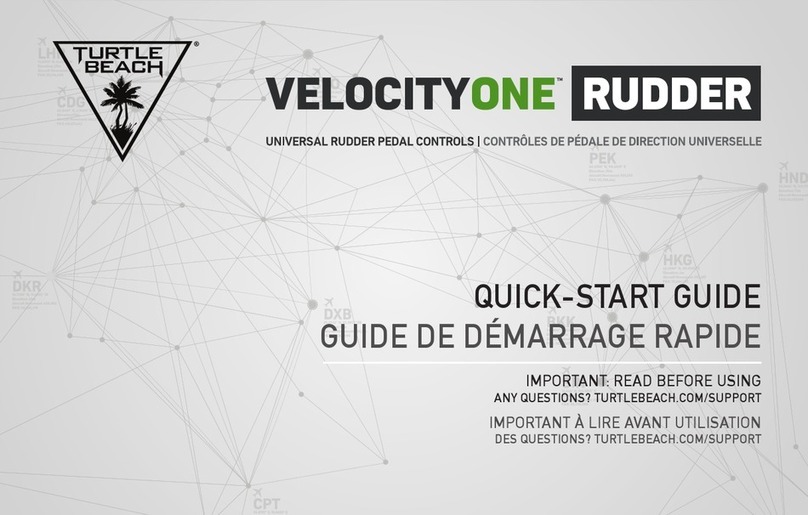 Turtle Beach VELOCITYONE RUDDER quick start guide