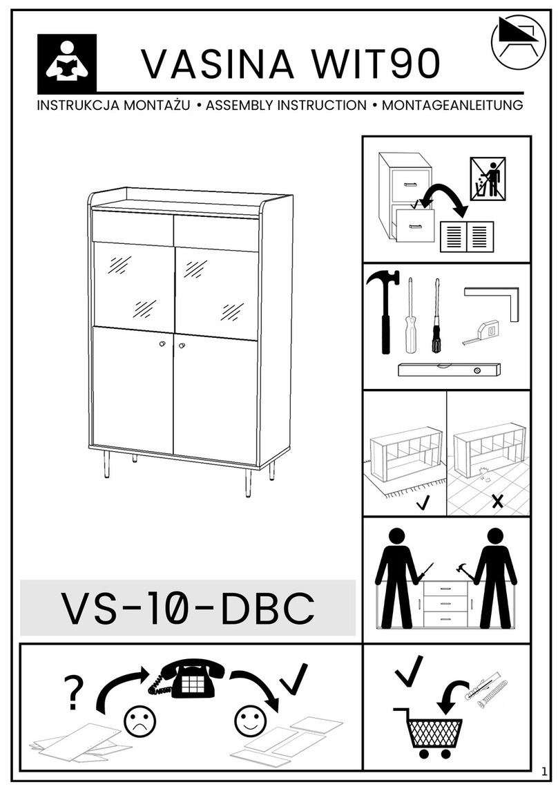 Arthauss Furniture VASINA WIT90 Assembly instruction