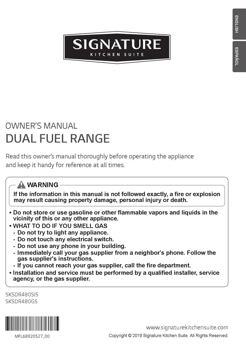 Signature Kitchen Suite SKSDR480GS owner's manual