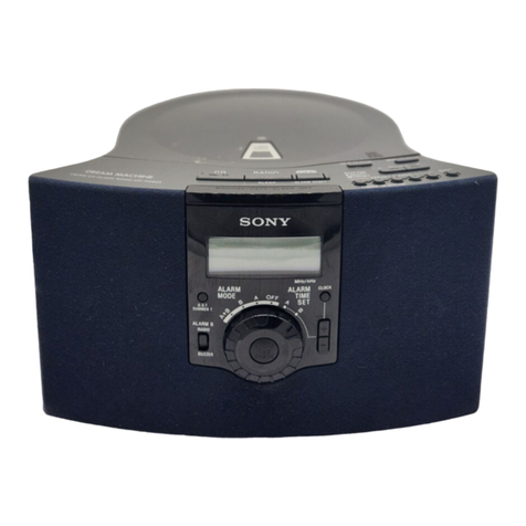 Sony Dream Machine ICF-CD823 operating instructions