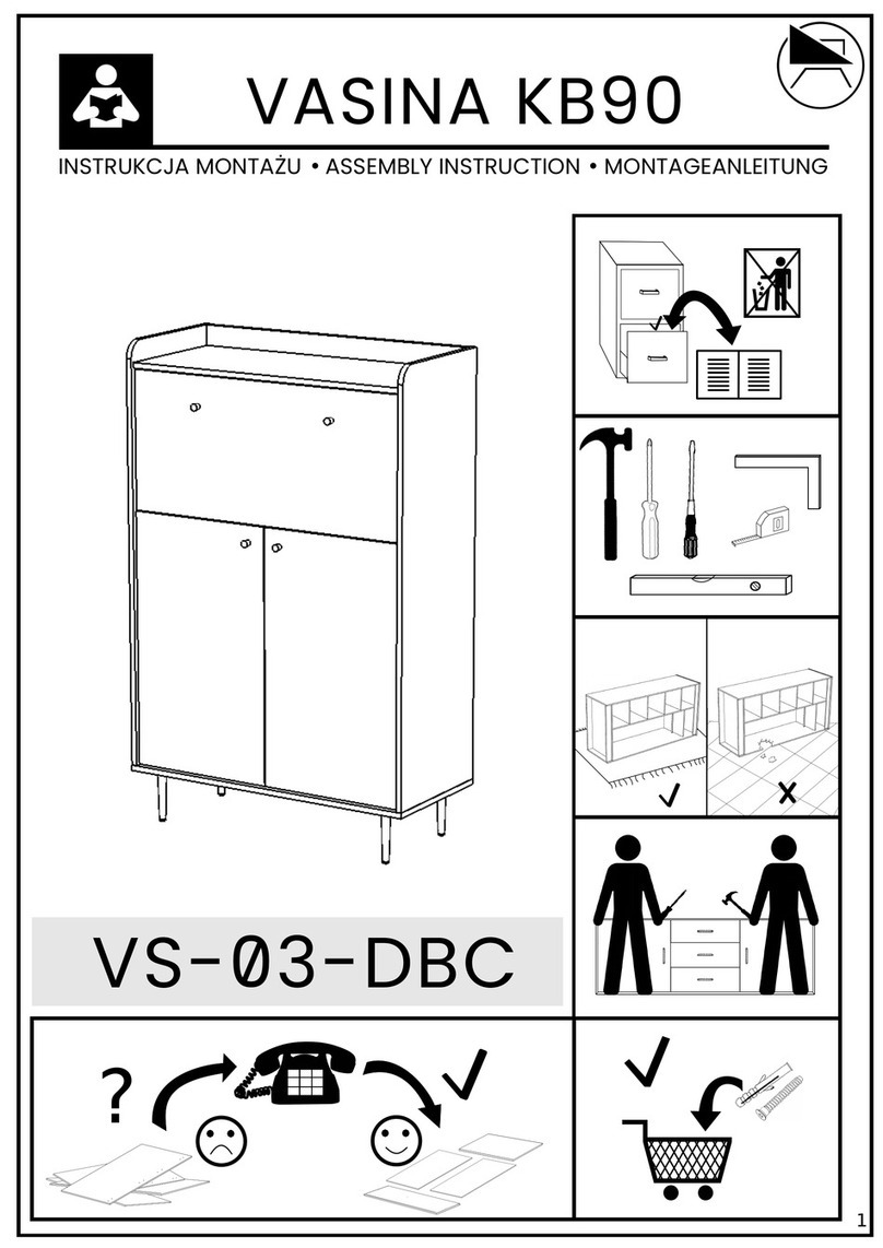 Arthauss Furniture VASINA KB90 Assembly instruction