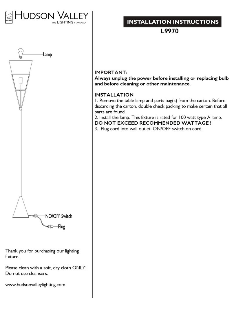 hudson valley L9970 User manual hudson valley L9970 User manual