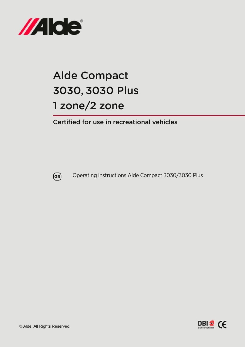 Alde Compact 3030 operating instructions