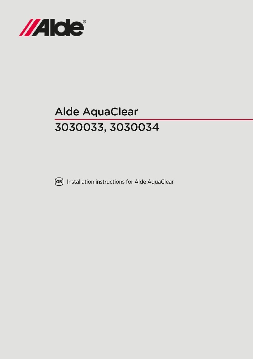 Alde AquaClear 3030033 installation instructions