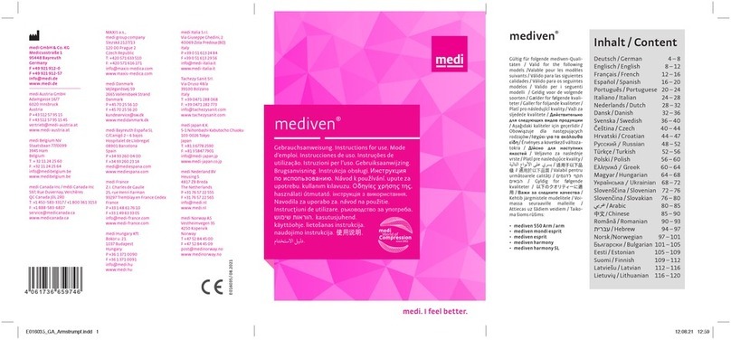 medi mediven 550 Arm instructions
