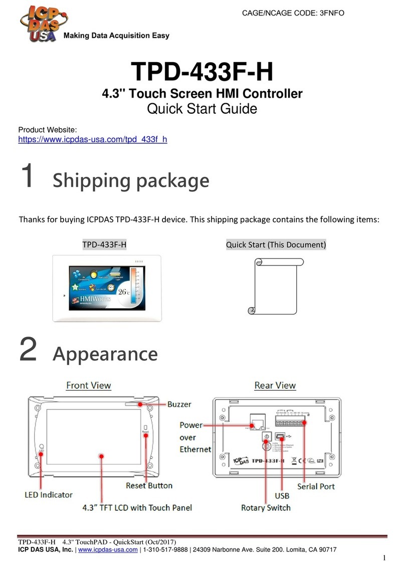 ICPDAS TPD-433F-H User manual