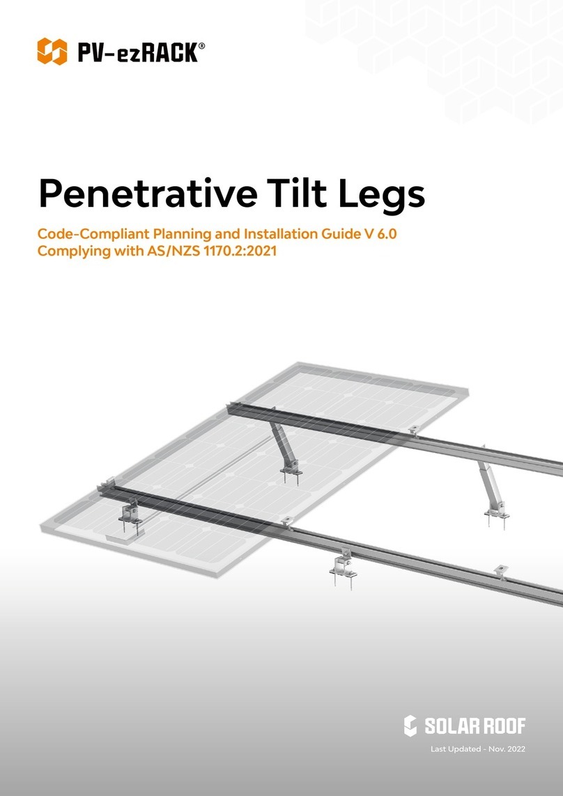 Clenergy PV-ezRack SolarRoof User manual