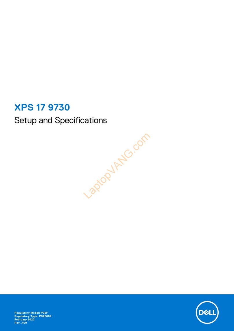 Dell XPS 17 9730 Setup and specifications
