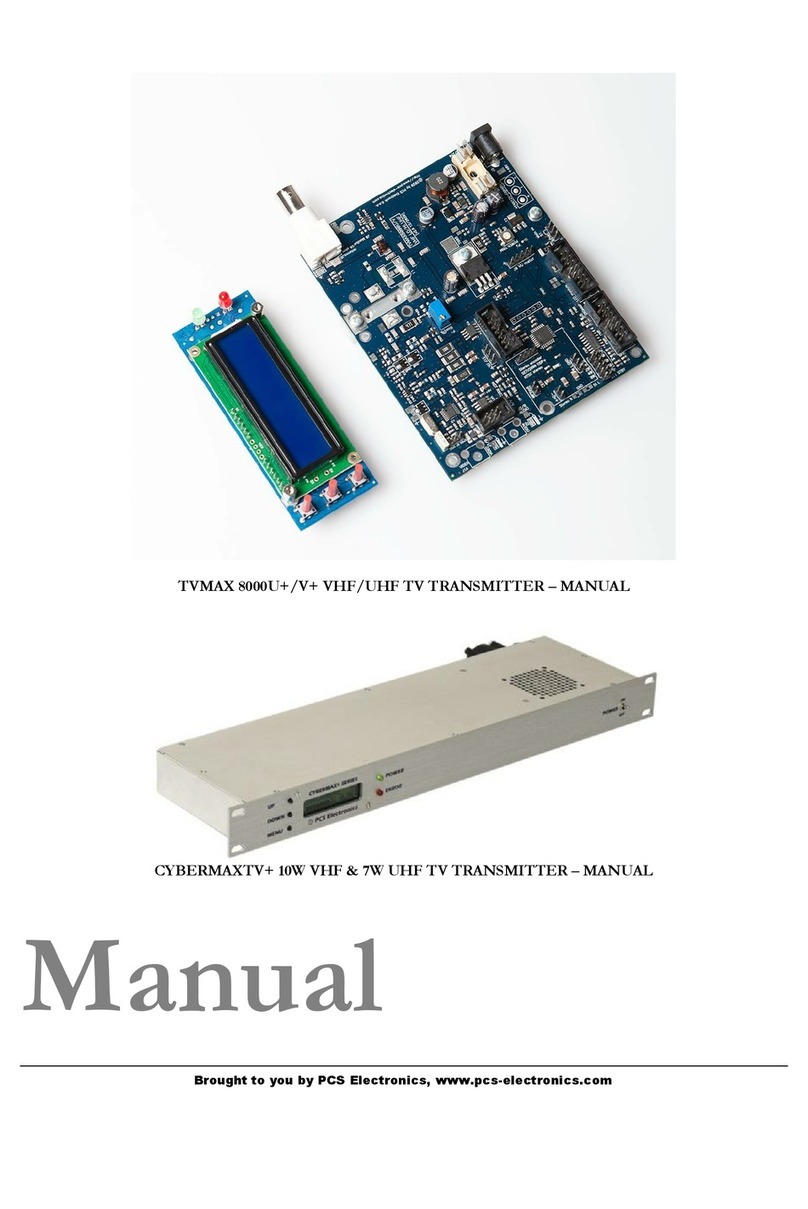 PCS Electronics TVMAX 8000U+ manual