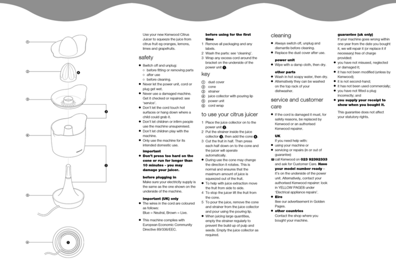 Kenwood JE260 series User manual