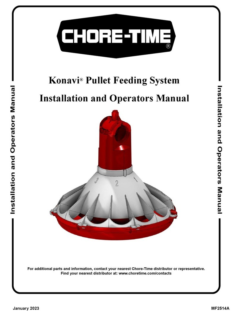 Chore-Time Konavi Pullet Feeding System Setup guide