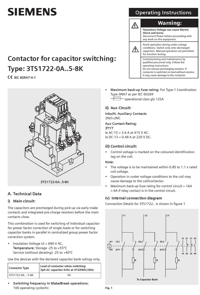 Siemens 3TS1722-0A 5-8K Series User manual