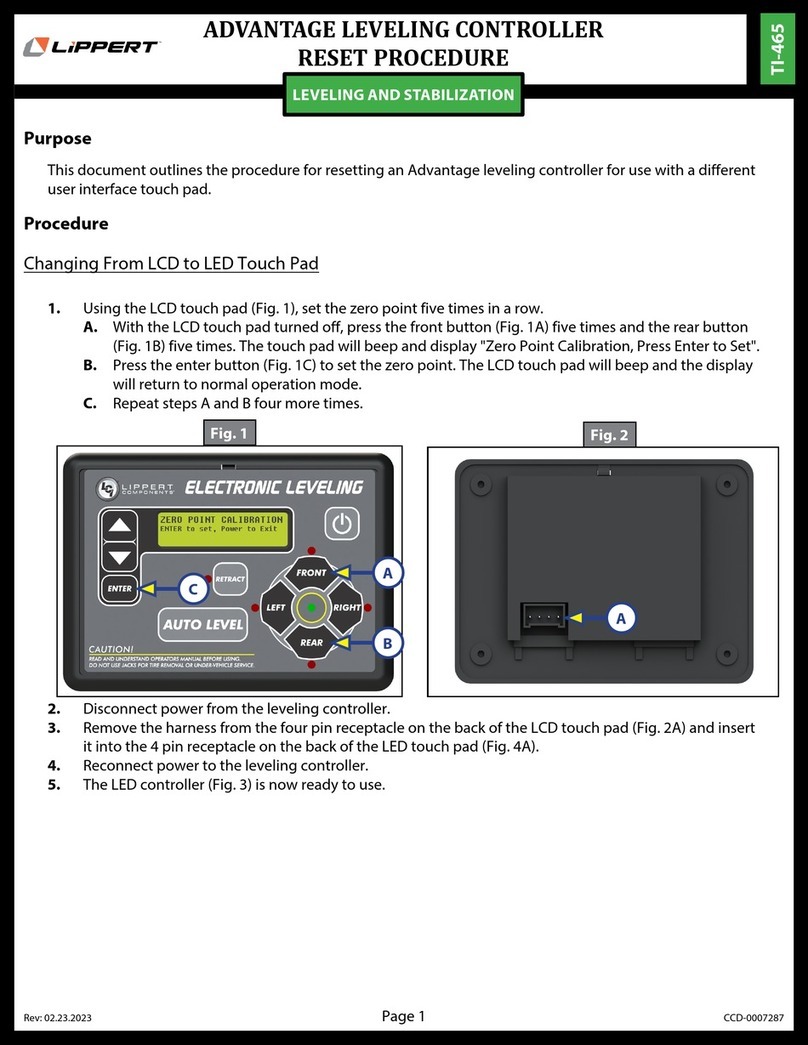 Lippert TI-465 quick start guide