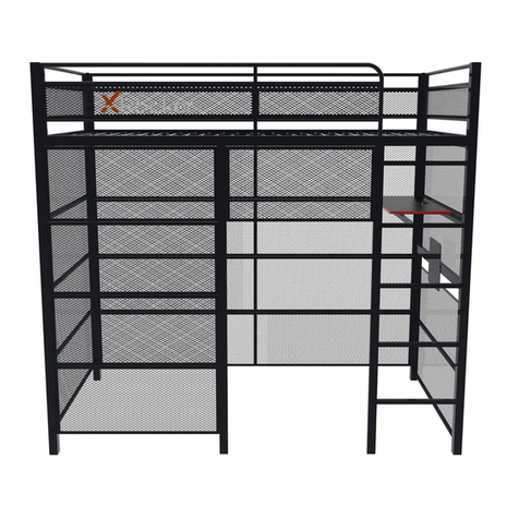 XROCKER BATTLE DEN GAMING BUNK BED User manual XROCKER BATTLE DEN GAMING BUNK BED User manual