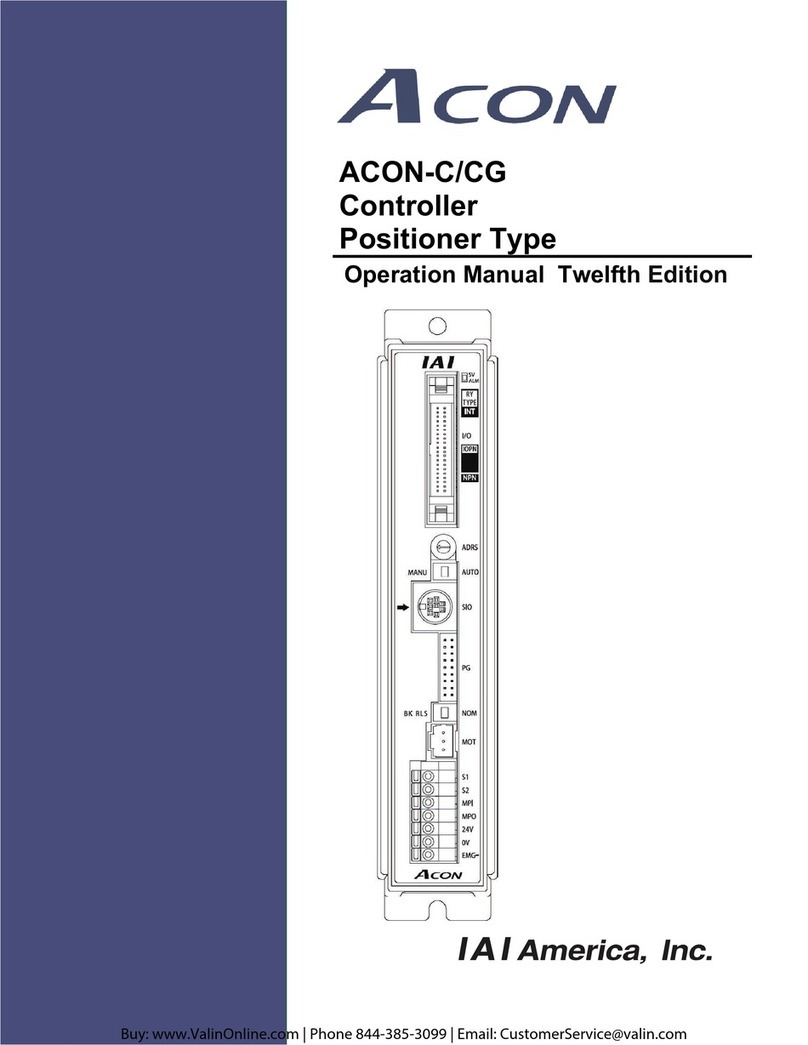 IAI ACON-C Operation manual