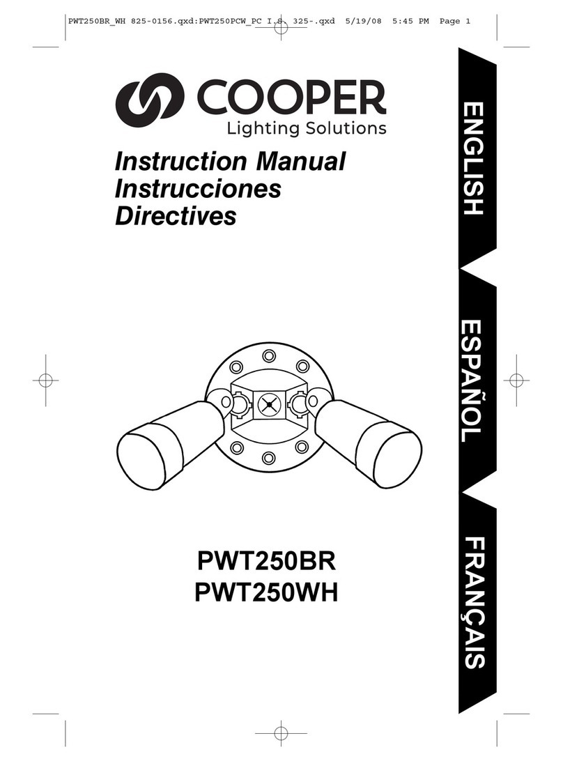 Cooper PWT250BR instruction manual