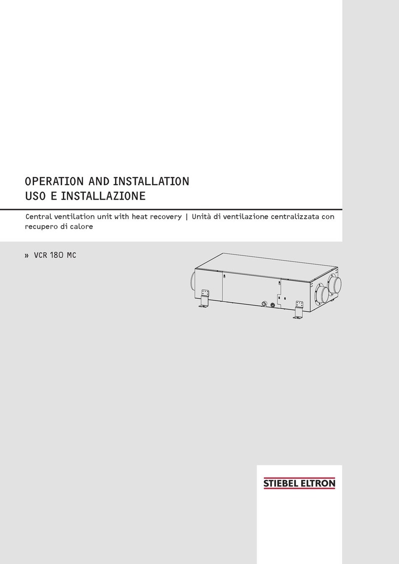 STIEBEL ELTRON VCR 180 MC Operation and installation manual