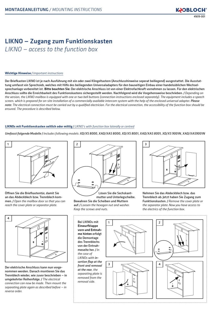 KNOBLOCH LIKNO Mounting instructions