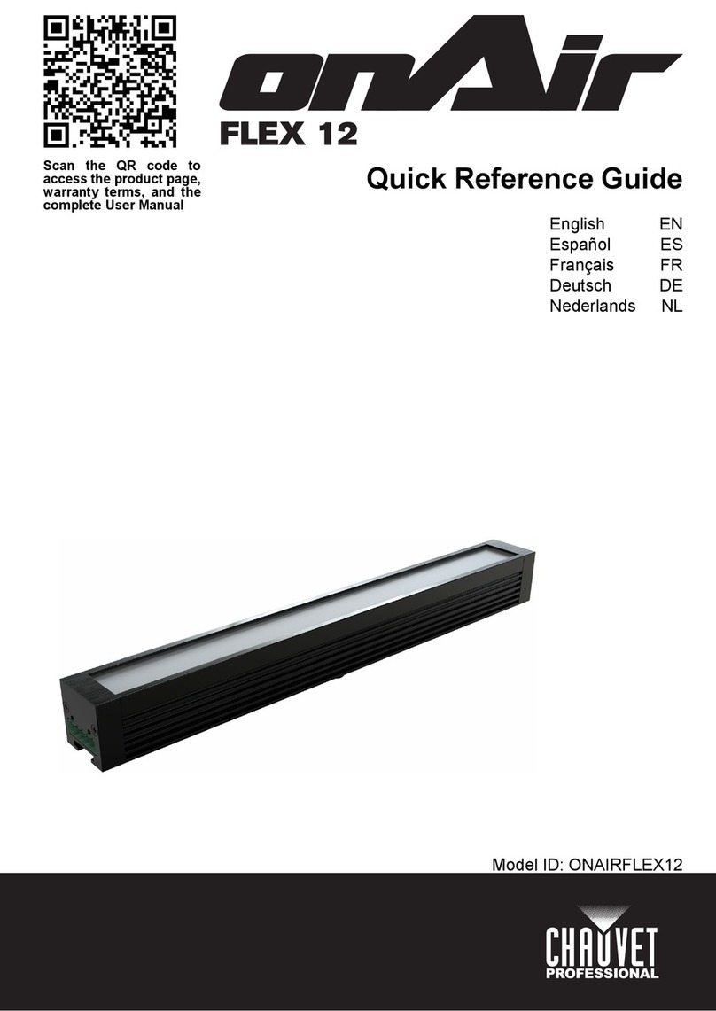 Chauvet Professional onAir FLEX 12 Quick reference guide