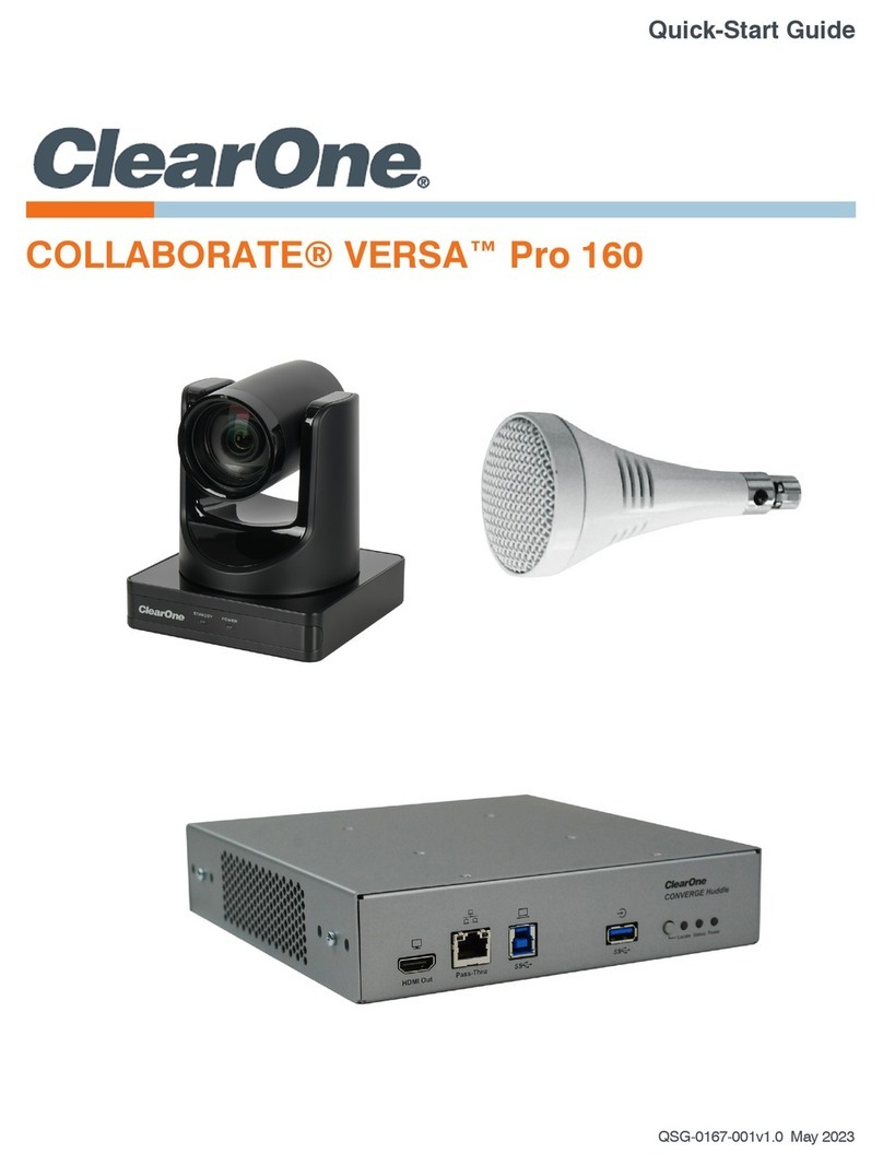 Clear One COLLABORATE VERSA Pro 160 User manual