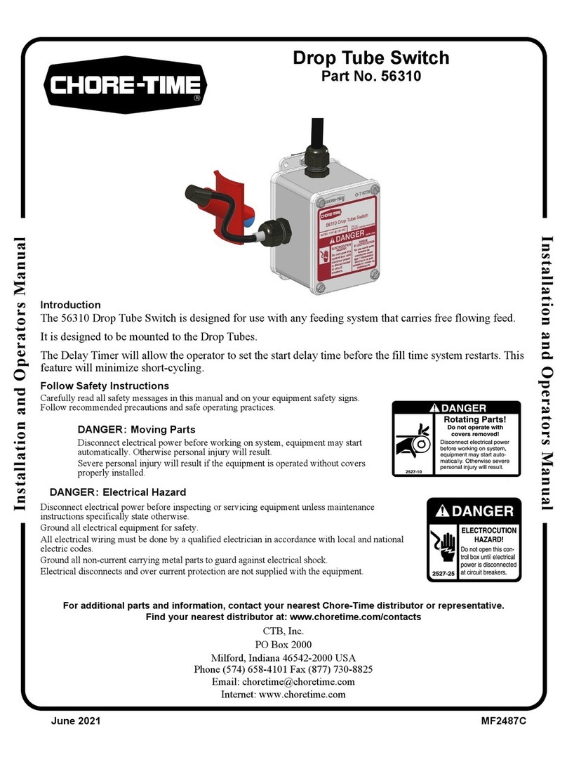 Chore-Time 56310 Installation and operator's manual
