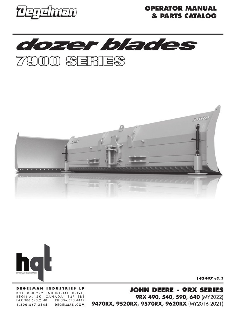 HQT Degelman 7900 Series Operator's Manual/Parts Catalog