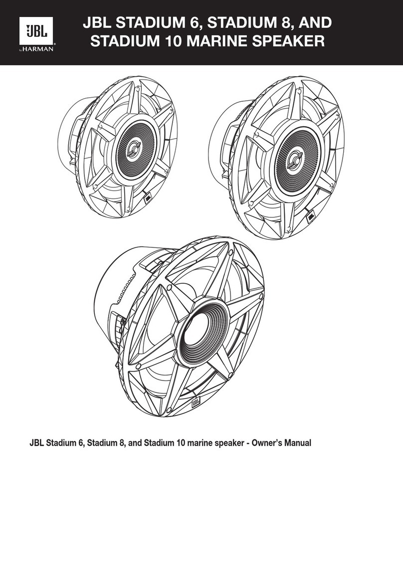 Harman JBL STADIUM 6 User manual