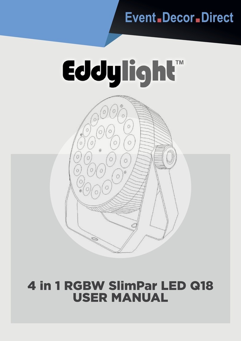 Eddylight 4 in 1 RGBW SlimPar LED Q18 user manual