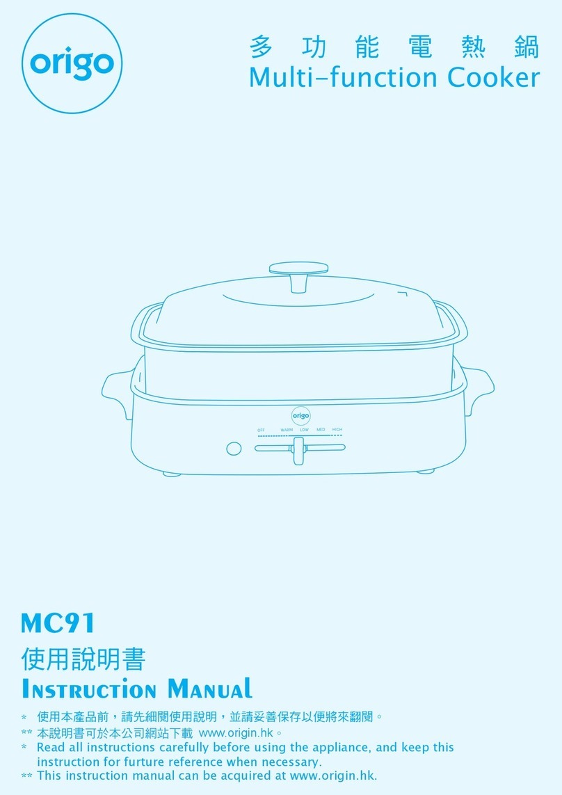 ORIGO MC91 instruction manual