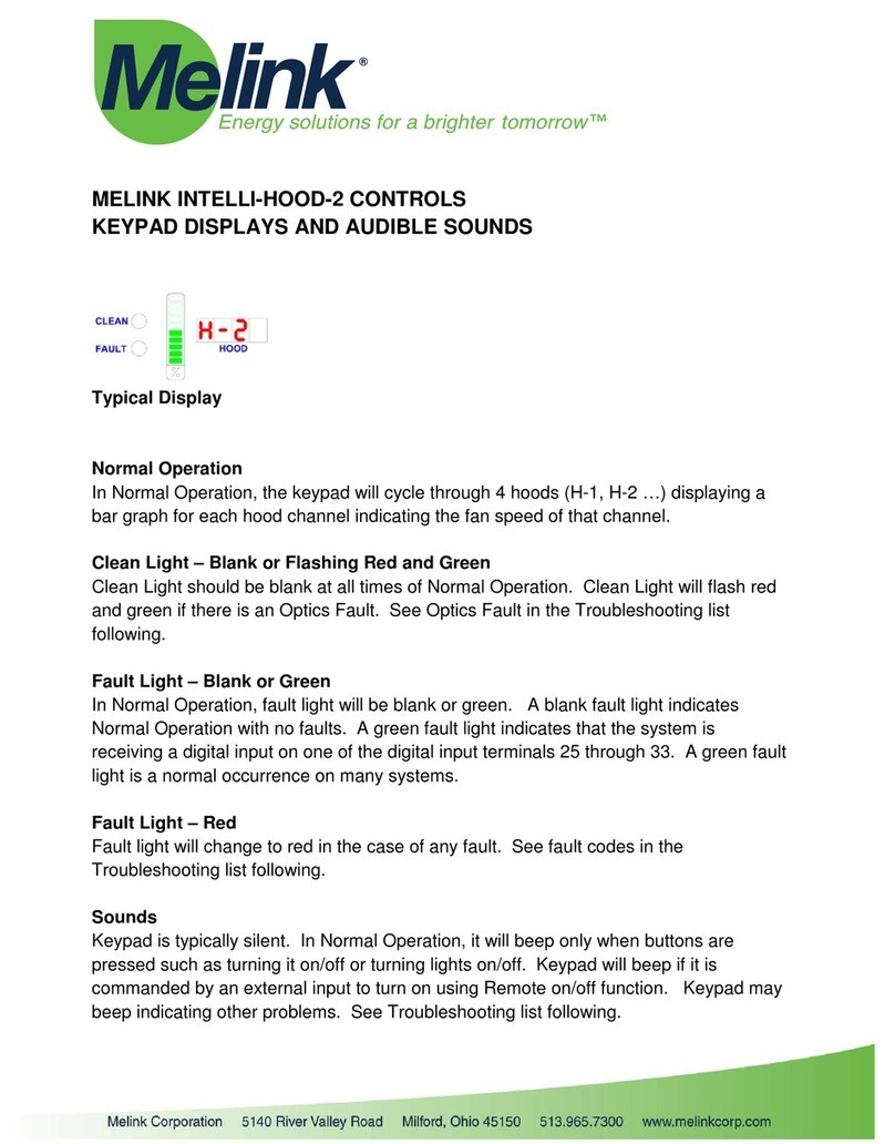 Melink INTELLI-HOOD-2 manual