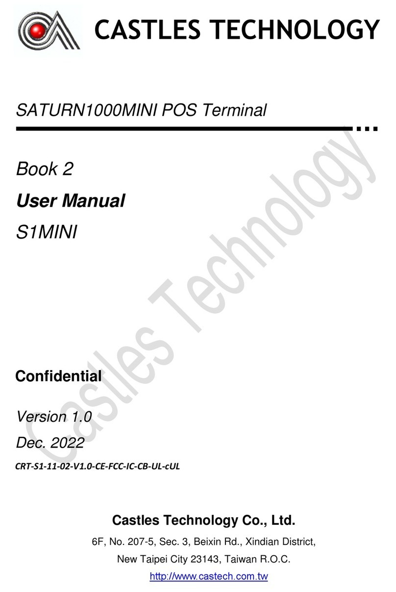 Castles Technology SATURN1000MINI User manual
