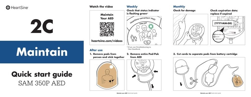 HeartSine SAM 350P AED User manual