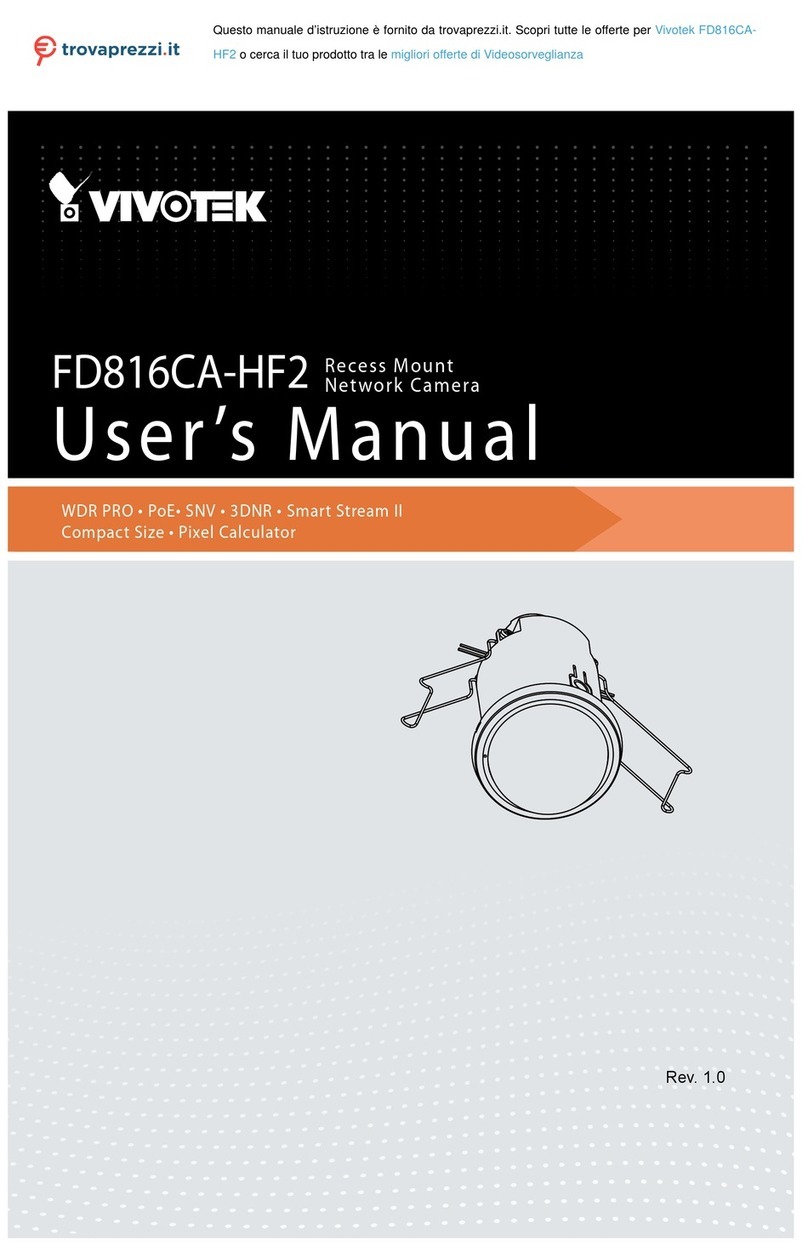 Vivotek FD816CA-HF2 User manual