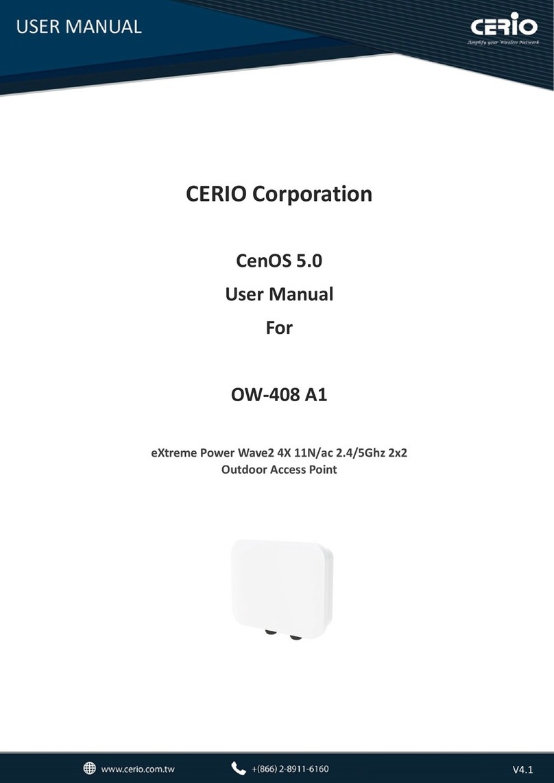 Cerio eXtreme OW-408 A1 User manual