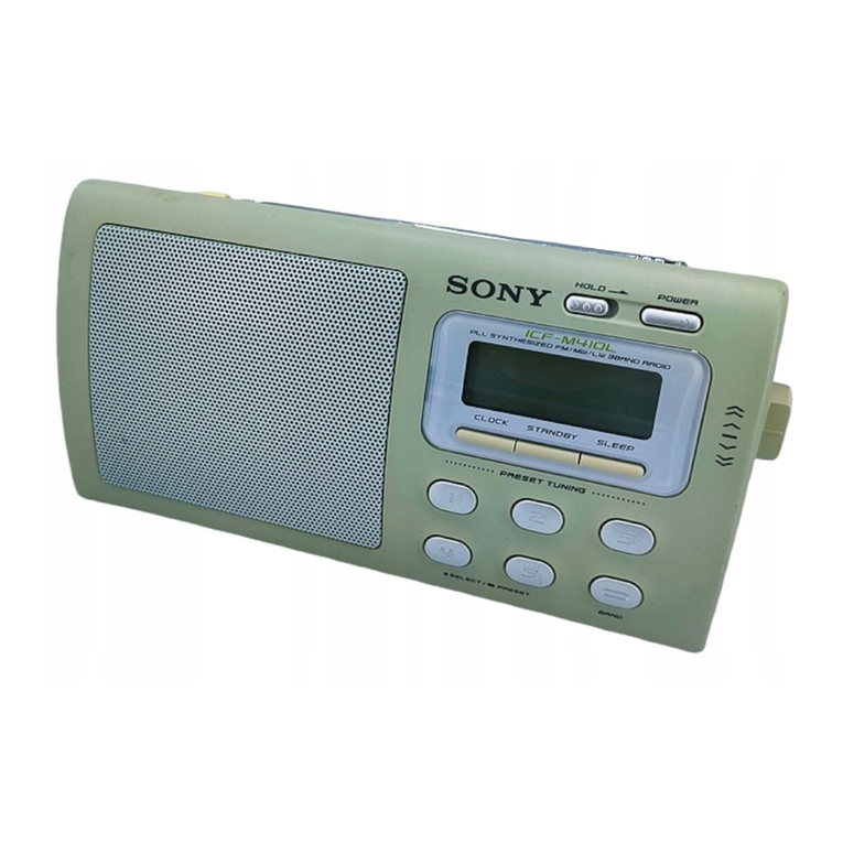 Sony ICF-M410L user manual