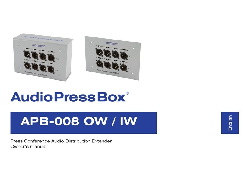 Audio Press Box APB-008 OW owner's manual