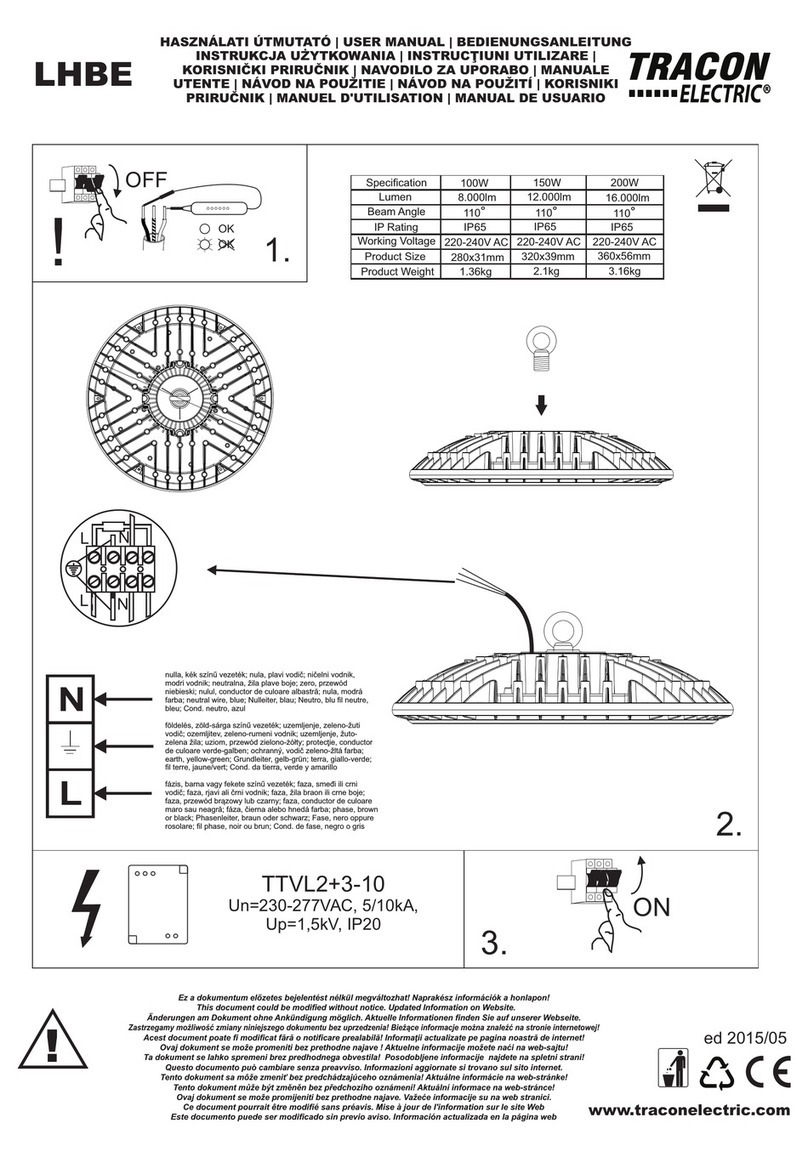 Tracon Electric LHBE User manual