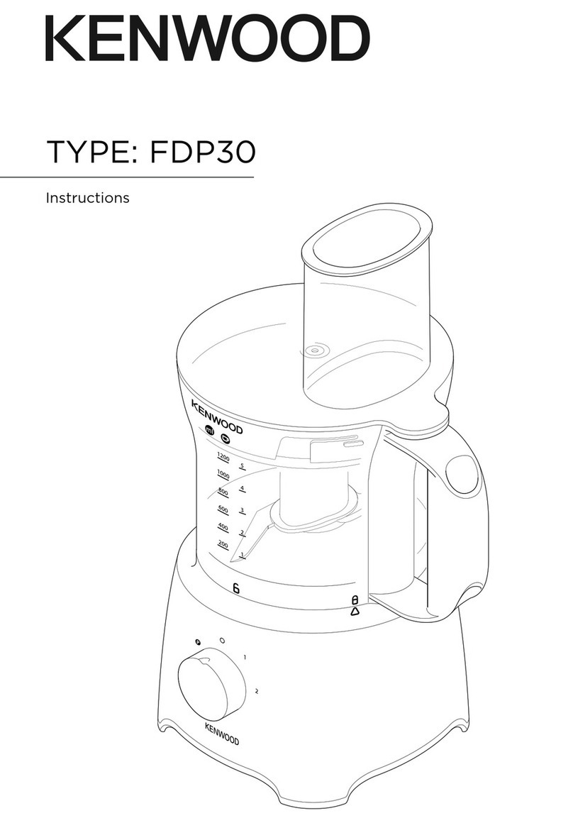 Kenwood MultiPro Compact FDP301SI User manual