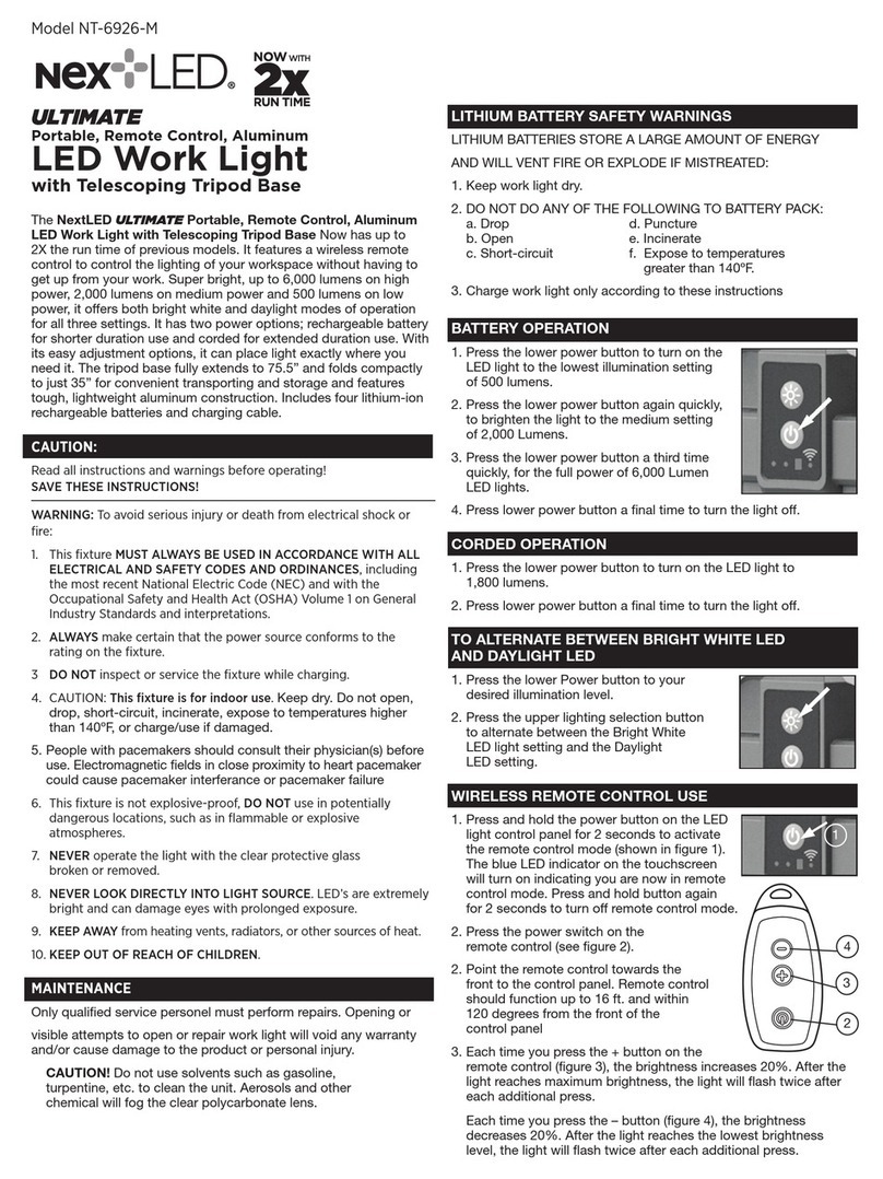 NEXTLED ULTIMATE NT-6926-M manual