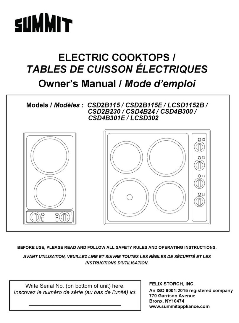 Summit CSD2B115 owner's manual