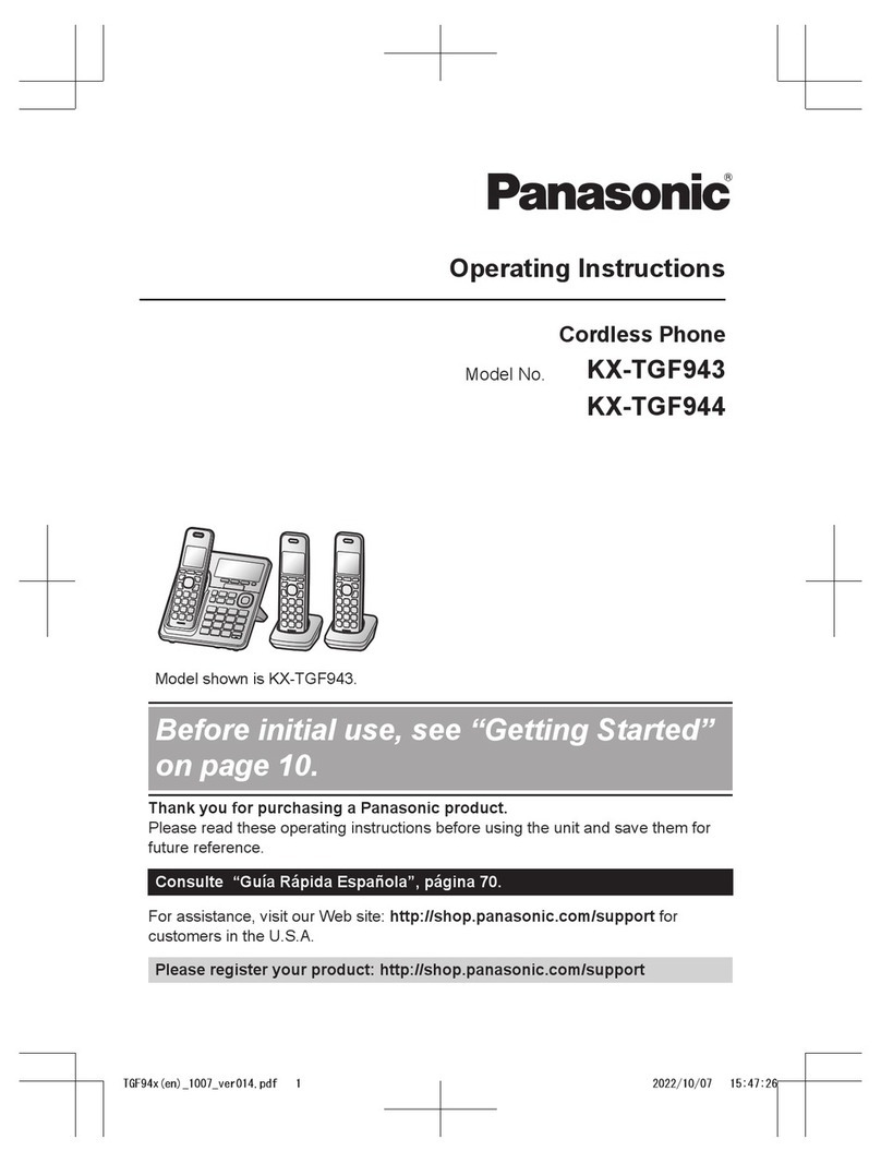 Panasonic KX-TGF943 operating instructions