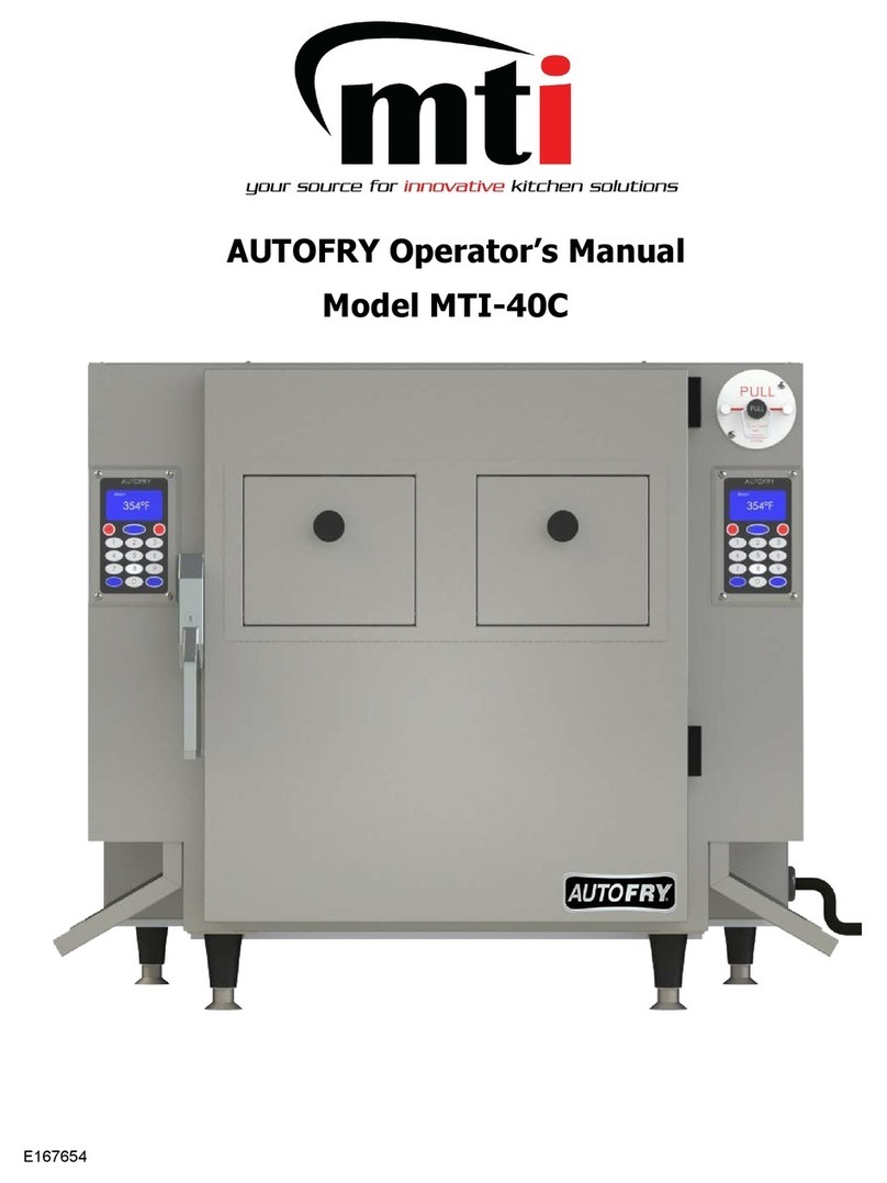 M-TI AUTOFRY MTI-40C Operator's manual